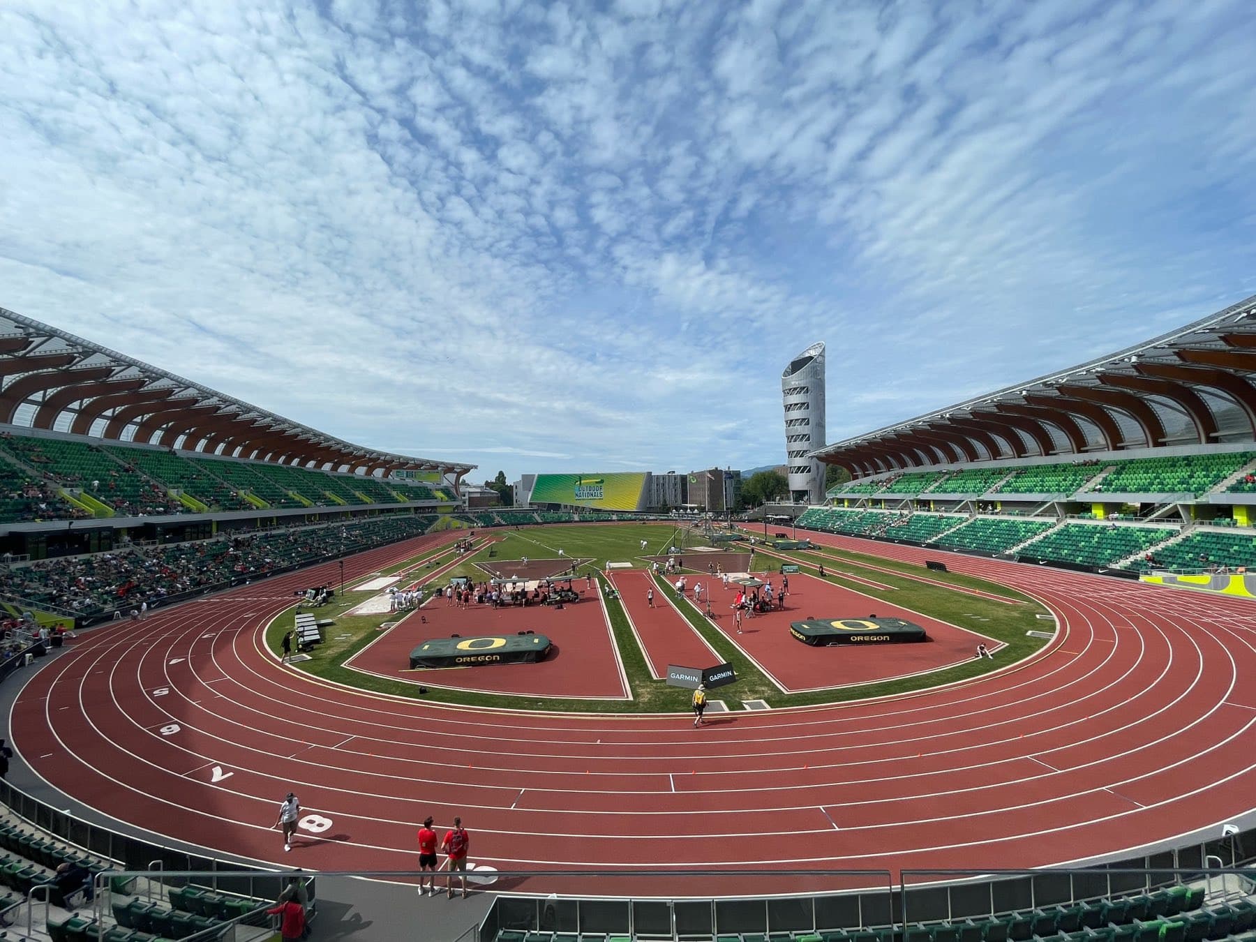Hayward Field track and stadium in Eugene, Oregon